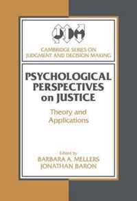 Psychological Perspectives on Justice