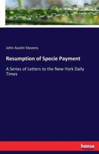 Resumption of Specie Payment