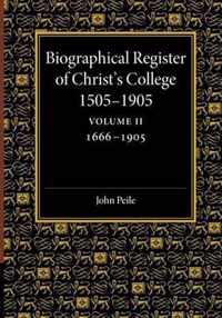 Biographical Register of Christ's College, 1505-1905