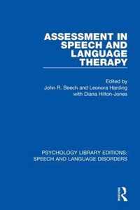 Assessment in Speech and Language Therapy