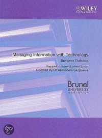 Managing Information With Technology Business Statistics