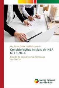 Consideracoes iniciais da NBR 6118