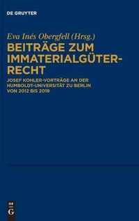 Beitrage zum Immaterialguterrecht