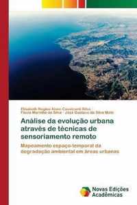 Analise da evolucao urbana atraves de tecnicas de sensoriamento remoto