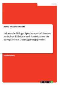 Informelle Triloge. Spannungsverhaltnisse zwischen Effizienz und Partizipation im europaischen Gesetzgebungsprozess