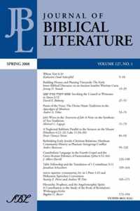 Journal of Biblical Literature, Spring 2008