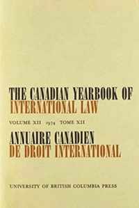 The Canadian Yearbook of International Law, Vol. 12, 1974