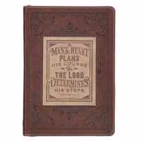 Journal Classic Zippered Luxleather a Man's Heart - Prov 16