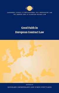 Good Faith in European Contract Law