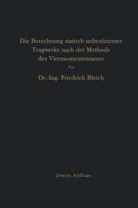 Die Berechnung Statisch Unbestimmter Tragwerke Nach Der Methode Des Viermomentensatzes