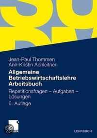 Allgemeine Betriebswirtschaftslehre Arbeitsbuch