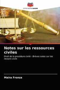 Notes sur les ressources civiles