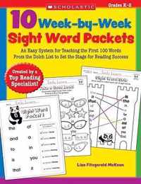 10 Week-By-Week Sight Word Packets