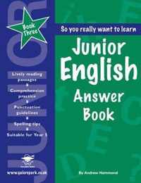 Junior English Book 3 Answer Book