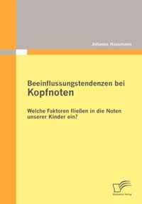 Beeinflussungstendenzen bei Kopfnoten