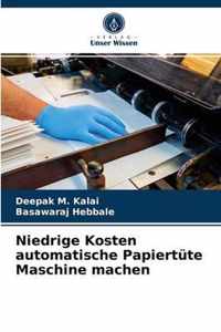 Niedrige Kosten automatische Papiertute Maschine machen