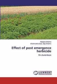 Effect of post emergence herbicide