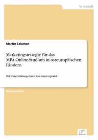 Marketingstrategie fur das MPA-Online-Studium in osteuropaischen Landern