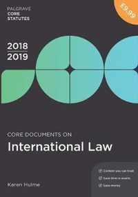 Core Documents on International Law 2018-19