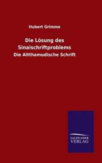 Die Loesung des Sinaischriftproblems