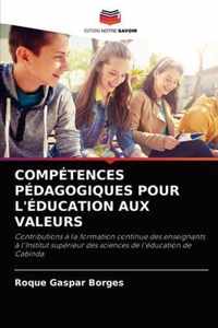 Competences Pedagogiques Pour l'Education Aux Valeurs