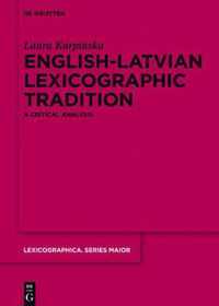 English-Latvian Lexicographic Tradition