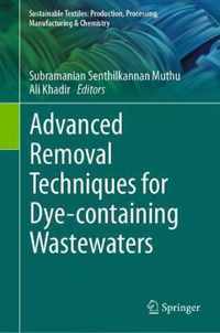 Advanced Removal Techniques for Dye-containing Wastewaters