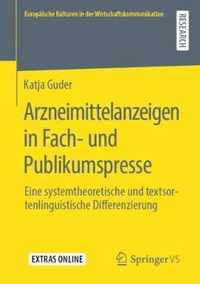 Arzneimittelanzeigen in Fach- Und Publikumspresse