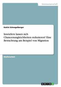 Inwiefern lassen sich Chancenungleichheiten reduzieren? Eine Betrachtung am Beispiel von Migration