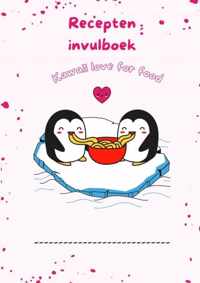 Recepten invulboek Kawaii love for food