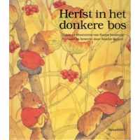 Herfst in het donkere bos