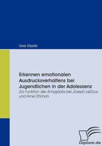 Erkennen emotionalen Ausdrucksverhaltens bei Jugendlichen in der Adoleszenz