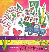 Papercraft elements Kerst