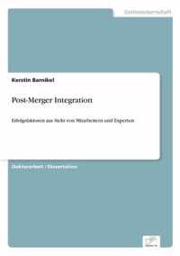 Post-Merger Integration