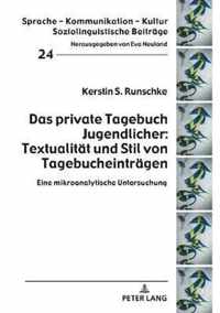 Das private Tagebuch Jugendlicher