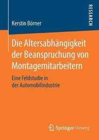 Die Altersabhangigkeit Der Beanspruchung Von Montagemitarbeitern