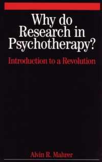 Why Do Research In Psychotherapy?