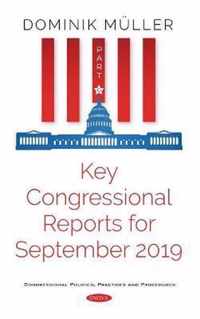 Key Congressional Reports for September 2019