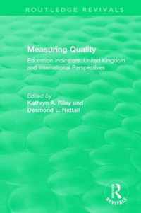 Measuring Quality: Education Indicators