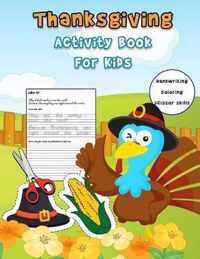 Thanksgiving Activity Book For Kids