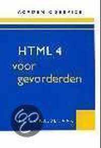 HTML 4, voor Gevorderden