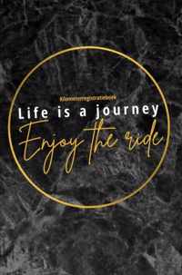 Kilometerregistratieboek Life is a journey, Enjoy the ride - Miljonair Mindset - Paperback (9789464355284)