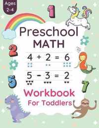 Preschool Math Workbook For Toddlers Ages 2-4