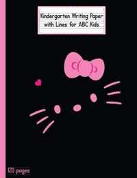 Kindergarten Writing Paper with Lines for ABC KIDS