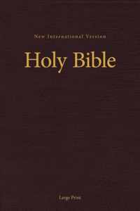 NIV, Pew and Worship Bible, Large Print, Hardcover, Burgundy, Comfort Print