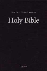 NIV, Pew and Worship Bible, Large Print, Hardcover, Black