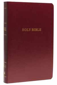 KJV, Gift and Award Bible, Leather-Look, Burgundy, Red Letter, Comfort Print