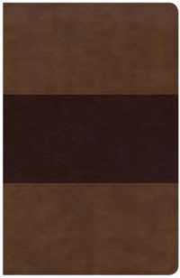 KJV Large Print Personal Size Reference Bible, Saddle Brown Leathertouch