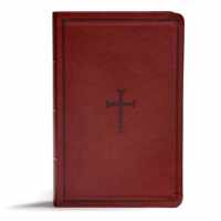 KJV Giant Print Reference Bible, Brown LeatherTouch, Indexed