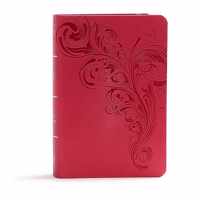 KJV Large Print Compact Reference Bible, Pink LeatherTouch